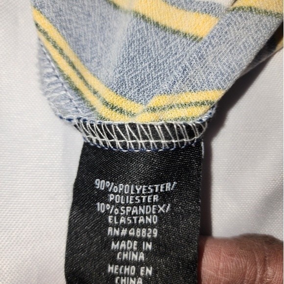 Rouge Sleeveless Blue Yellow and White V Neck Jumpsuit Plus Size 2xl NWOT - Picture 5 of 7